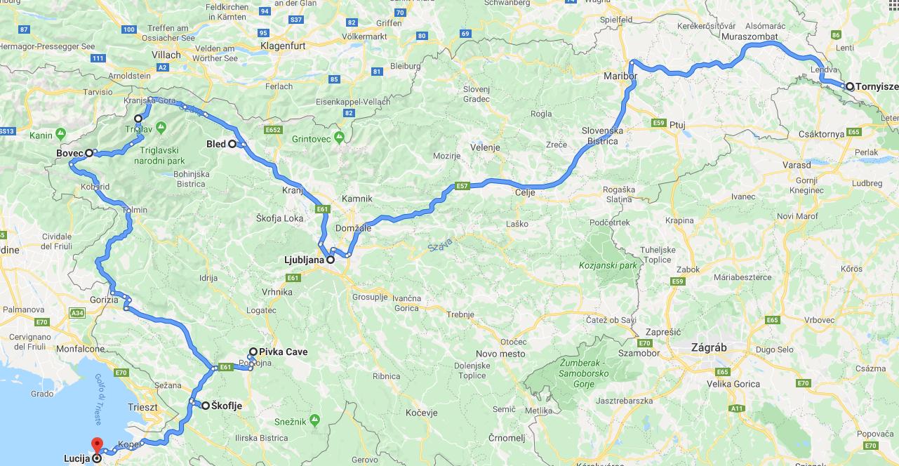szlovenia terkep